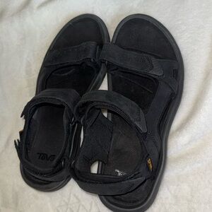 Teva Langdon Hiking Sandal Men's 10 True Black Leather